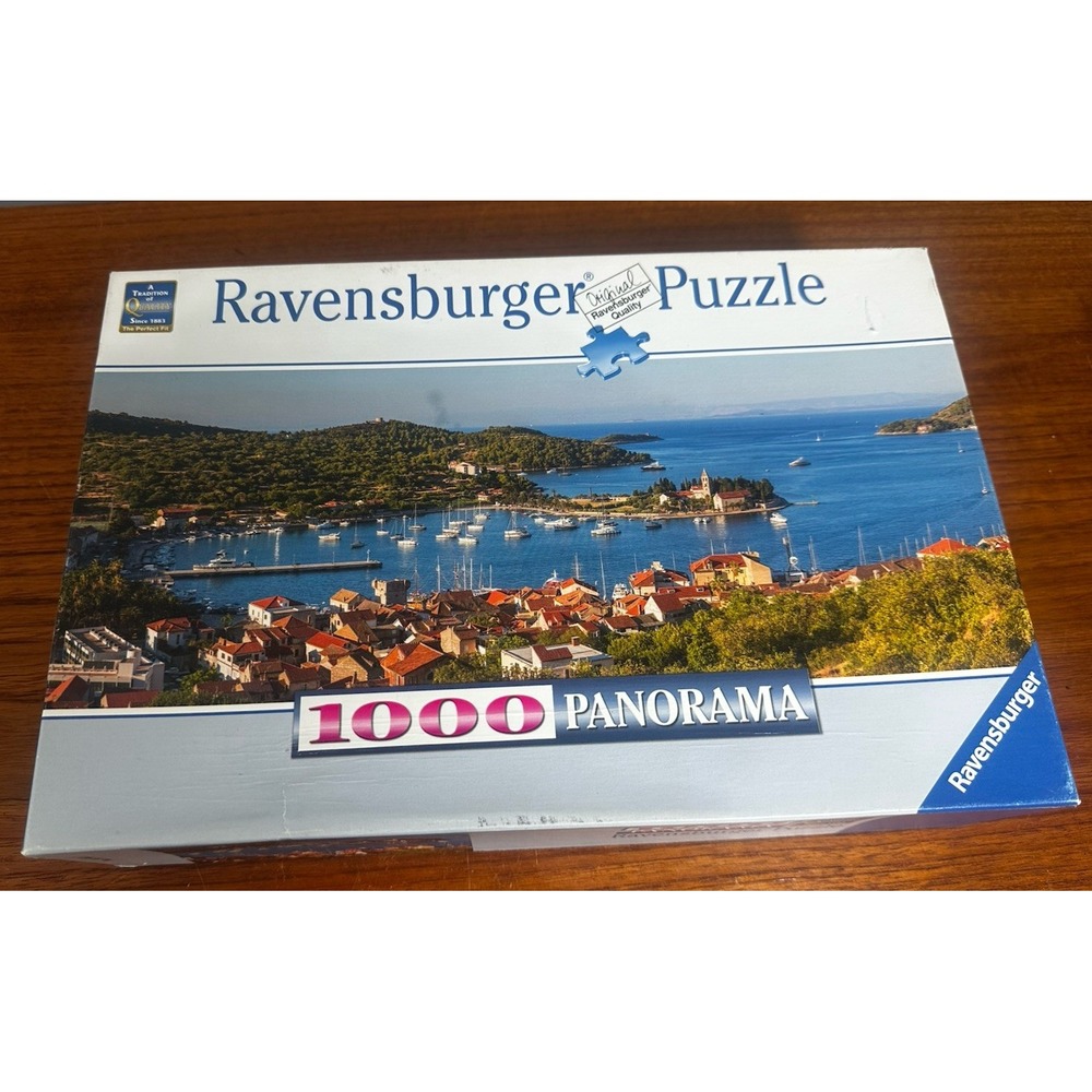 Ravensburger 1000 pc Jigsaw Puzzle Croatia Vis Island Panorama Complete 2014